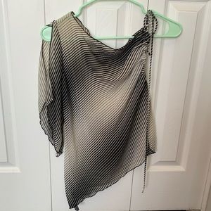 Asymmetrical Y2K top